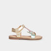 Sandales papillons en cuir Creeks multicolore fille