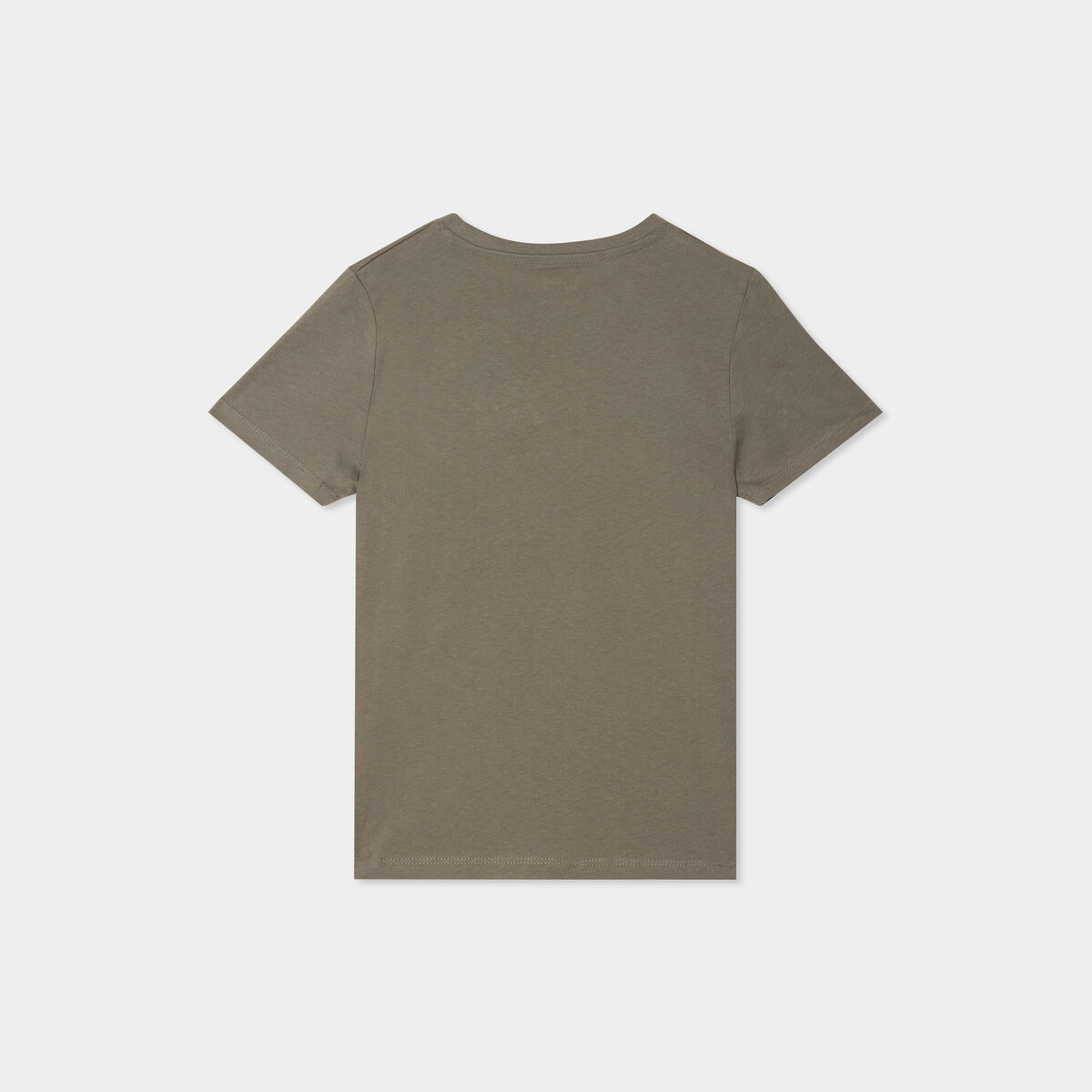 T-shirt en coton manches courtes vert kaki garçon
