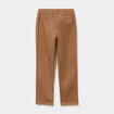 Pantalon chino droit taille ajustable marron gar&ccedil;on