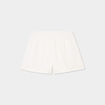Bas de pyjama short gaze de coton blanc femme