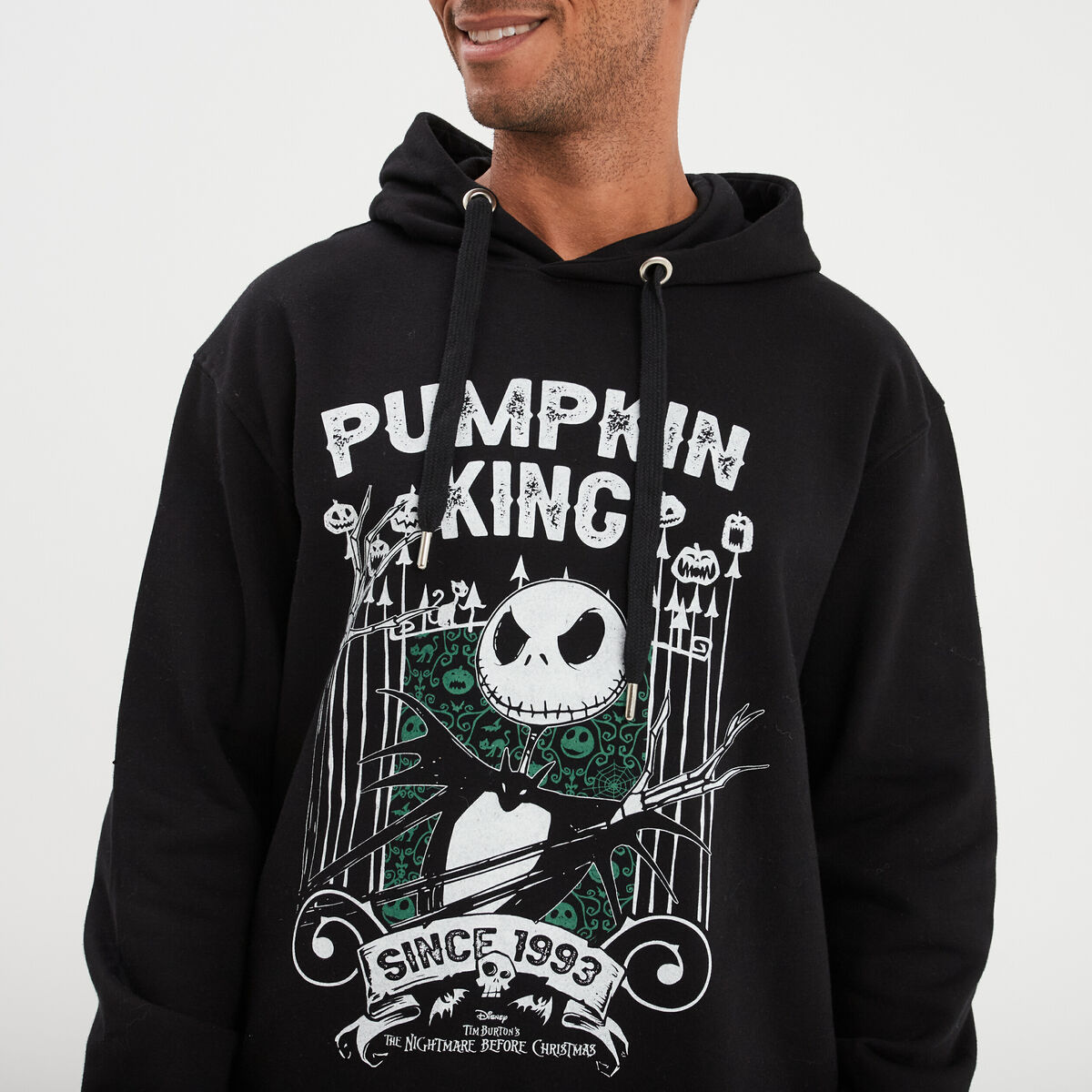 Sweat hoodie Étrange Noël monsieur Jack noir homme