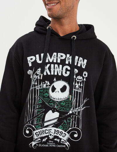 Sweat hoodie Étrange Noël monsieur Jack noir homme