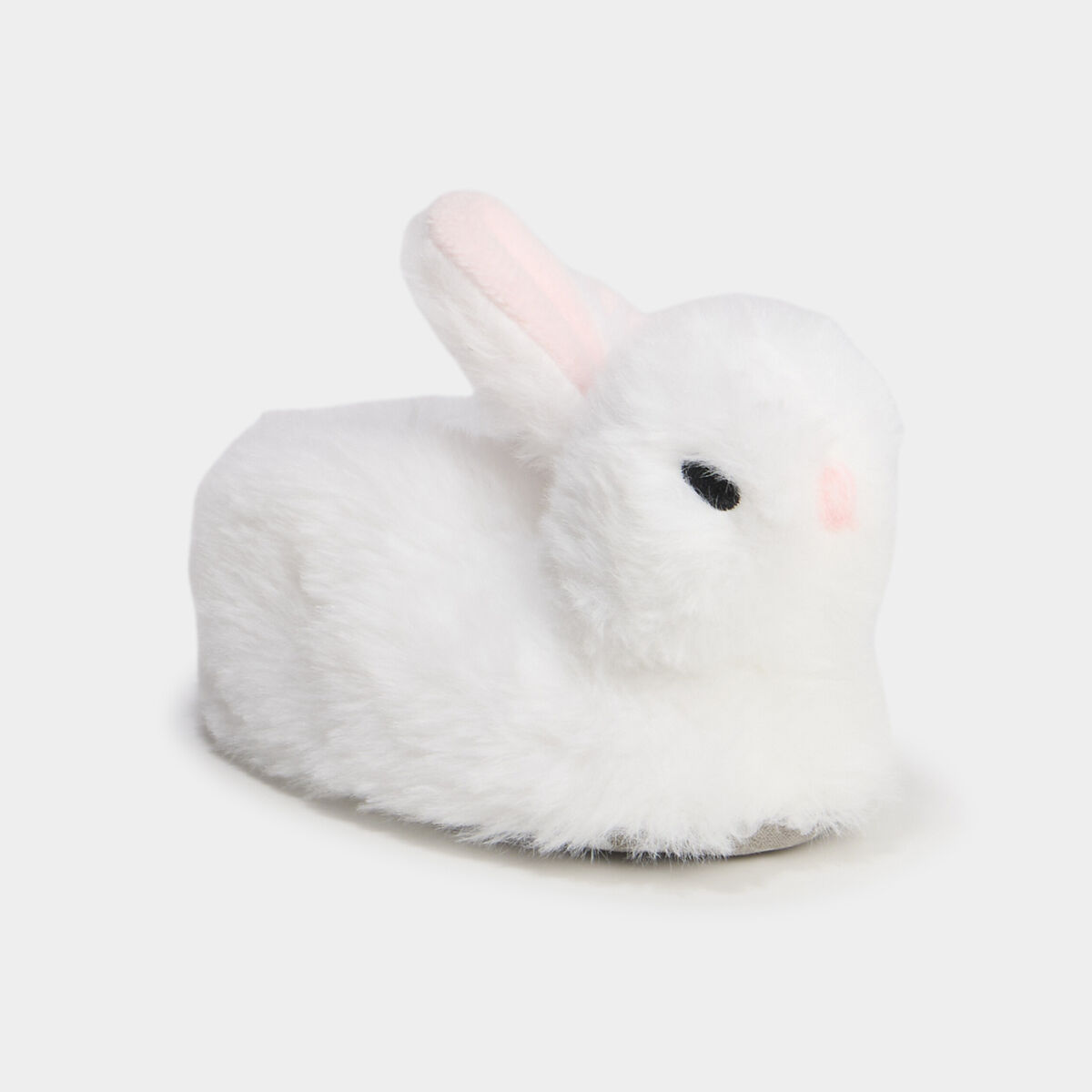 Mono chausson fausse fourrure blanc b&eacute;b&eacute; fille