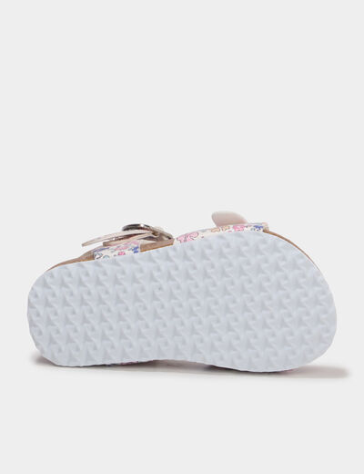 Sandales &agrave; paillettes multicolore b&eacute;b&eacute; fille