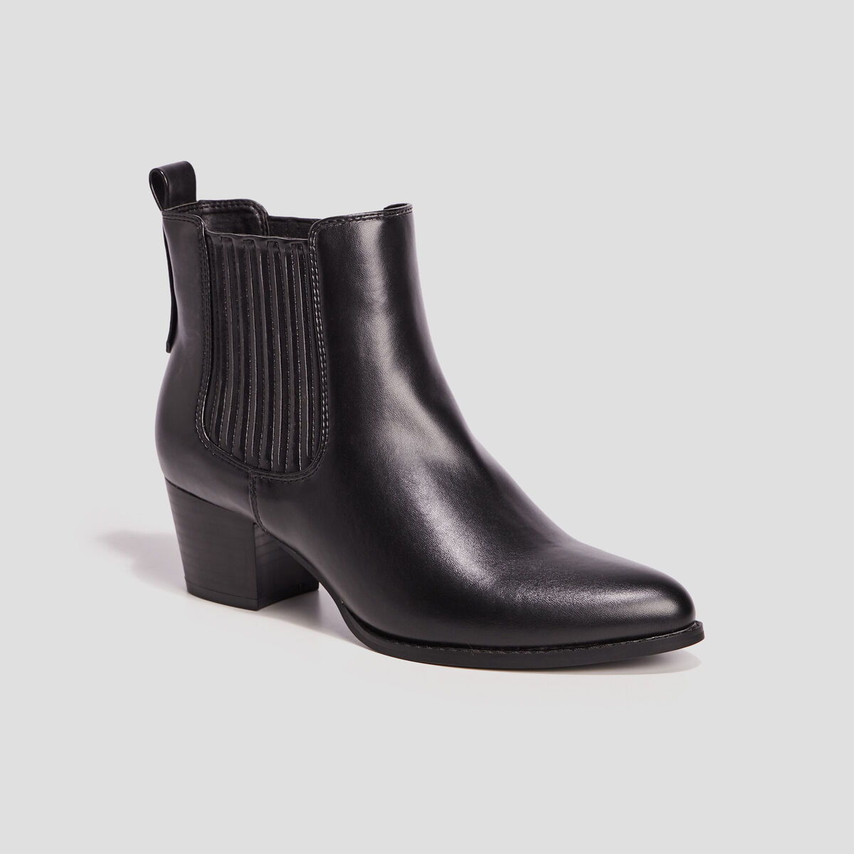 Bottines à talons noir femme