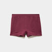 Shorty sans couture taille &eacute;lastiqu&eacute;e prune femme