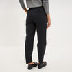 Pantalon chino ceinture amovible noir femme