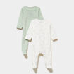 Lot 2 dors-bien velours manches longues ecru b&eacute;b&eacute;