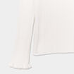 Pull c&ocirc;tel&eacute; ajust&eacute; manches longues ivoire fille