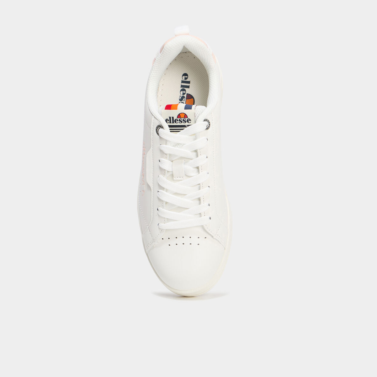 Tennis basses &agrave; lacets Ellesse blanc femme