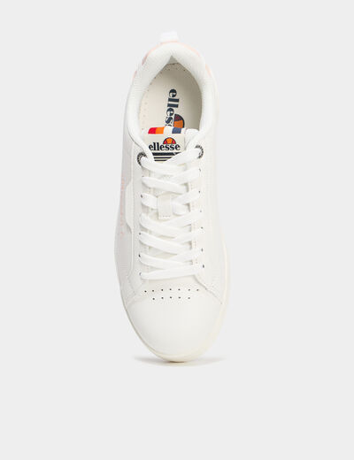 Tennis basses à lacets Ellesse blanc femme