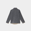 Sweat polaire col camionneur gris argent mixte