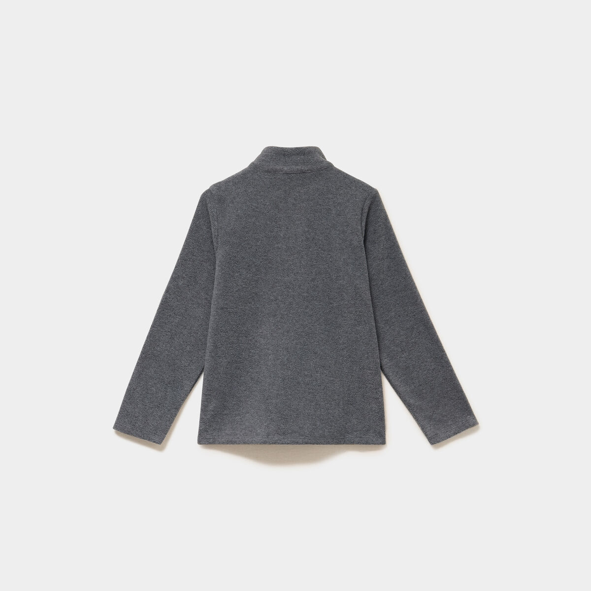 Sweat polaire col camionneur gris argent mixte