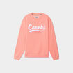 Sweat col rond manches longues Creeks rose saumon femme