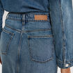 Robe longue en jean manches longues denim double stone femme