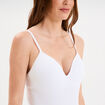 Body string ajustable blanc femme