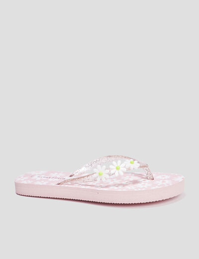 Tongs détails pailletés Wamea Beach rose fille