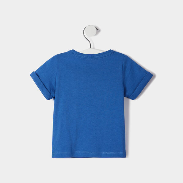 t shirt manches courtes creeks bleu lavande bebeg T-shirt manches courtes Creeks bleu lavande bébé garçon