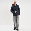 Pull col rond manches longues bleu marine homme