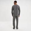 Ensemble pyjama 2 pi&egrave;ces gris clair homme