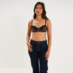Soutien-gorge corbeille padd&eacute; marron femme
