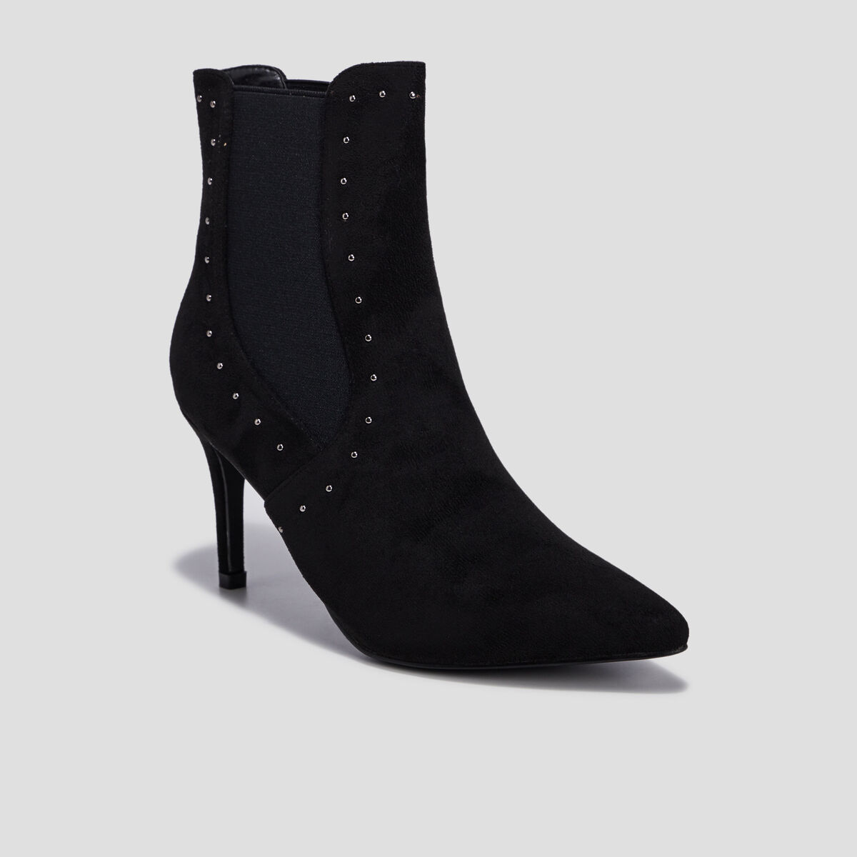 Bottines à talons noir femme