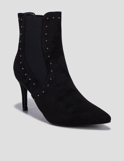 Bottines à talons noir femme