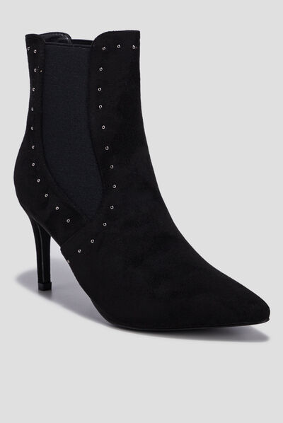 Bottines à talons noir femme