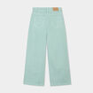 Pantalon coupe large 5 poches coton bleu gris fille