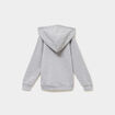 Sweat zipp&eacute; &agrave; capuche en molleton gris clair gar&ccedil;on