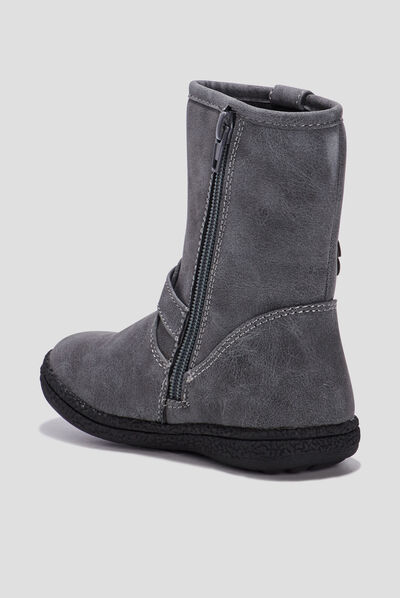 Bottes zippées Liberto gris fille