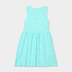 Robe patineuse sans manches coton bleu clair fille