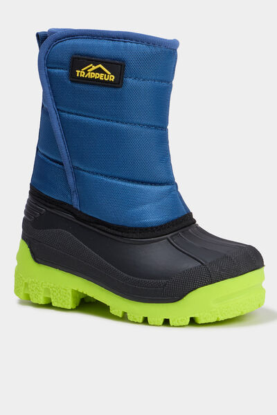 Bottes de neige fourr&eacute;es bleu marine b&eacute;b&eacute; gar&ccedil;on