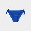 Bas de maillot de bain détails noeuds bleu electrique femme