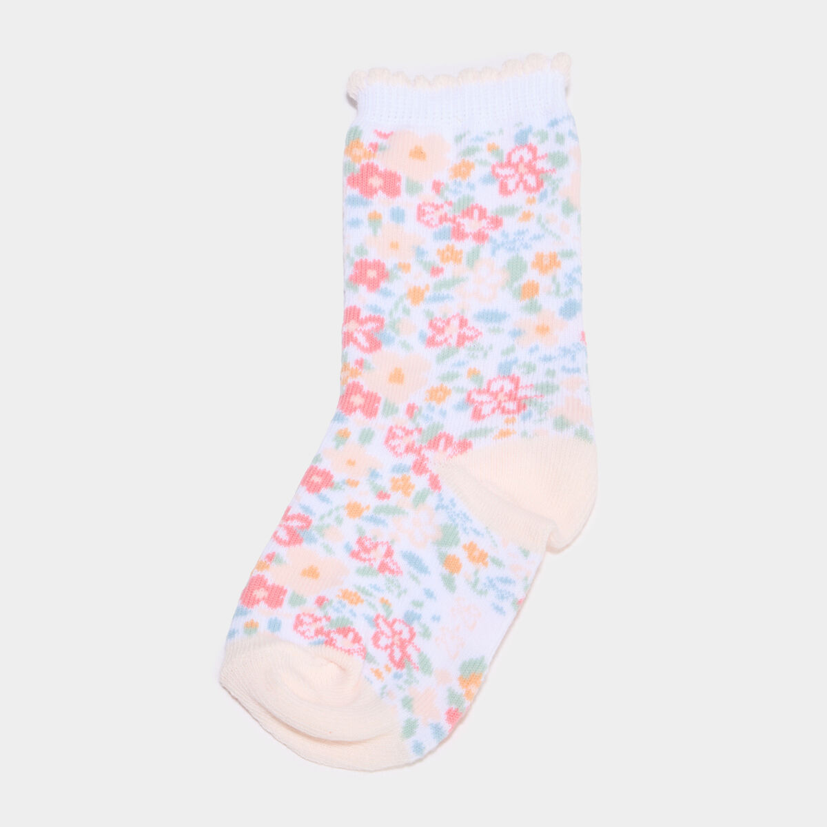 Lot 5 paires chaussettes mi-hautes rose b&eacute;b&eacute; fille