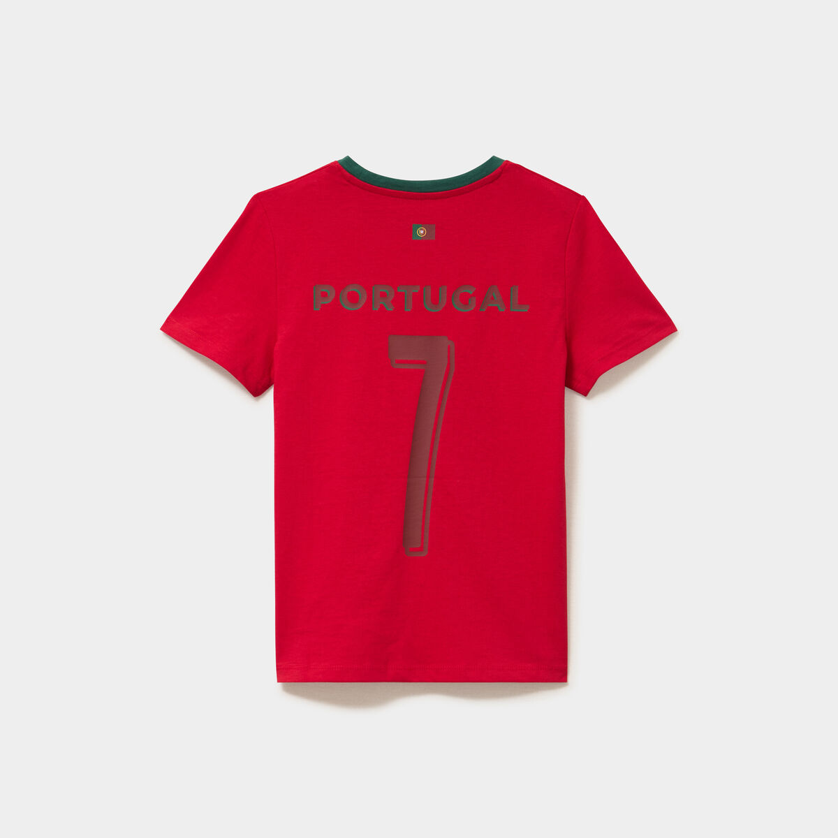 T-shirt maillot de football Portugal rouge mixte