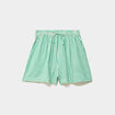Short large taille &eacute;lastiqu&eacute;e vert femme