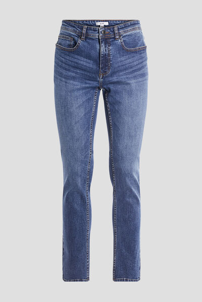 Jeans slim taille standard denim double stone homme