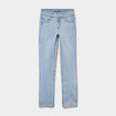 Jean denim droit en coton denim double stone femme