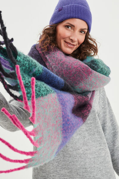 Écharpe multicolore femme