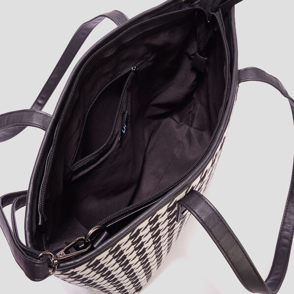 Sac shopper porté-épaule multicolore femme