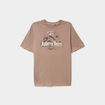 T-shirt manches courtes Jurassic Park marron homme