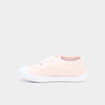 Tennis basses en toile &agrave; bout renforc&eacute; rose fille