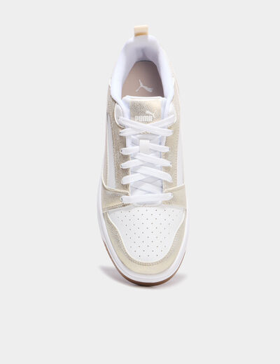 Tennis Rebound V6 Puma jaune or femme