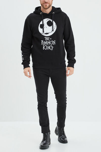 Sweat à capuche Étrange Noël de M. Jack noir homme