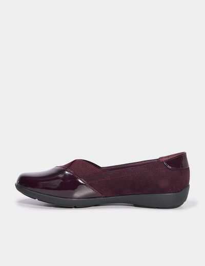 Ballerines bordeaux femme