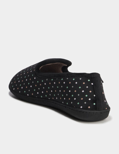 Chaussons Isotoner vert anis femme