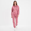 Sweat hoodie molleton à capuche vieux rose femme