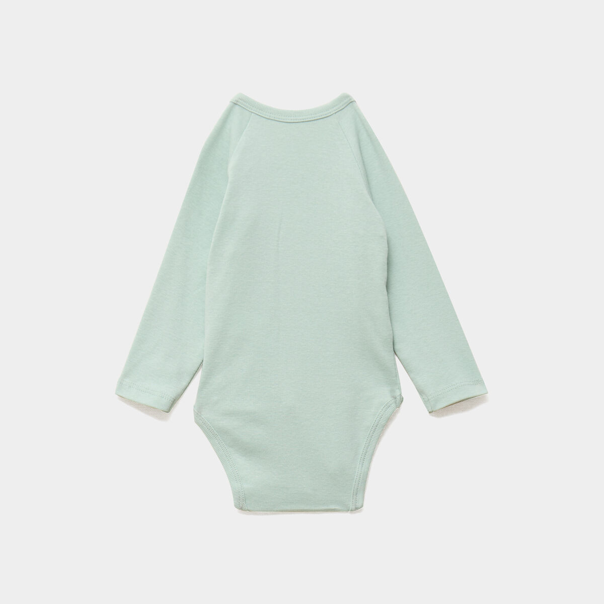 Lot 3 bodies crois&eacute;s manches longues vert pastel b&eacute;b&eacute;