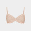 Soutien-gorge emboîtant dentelle rose clair femme